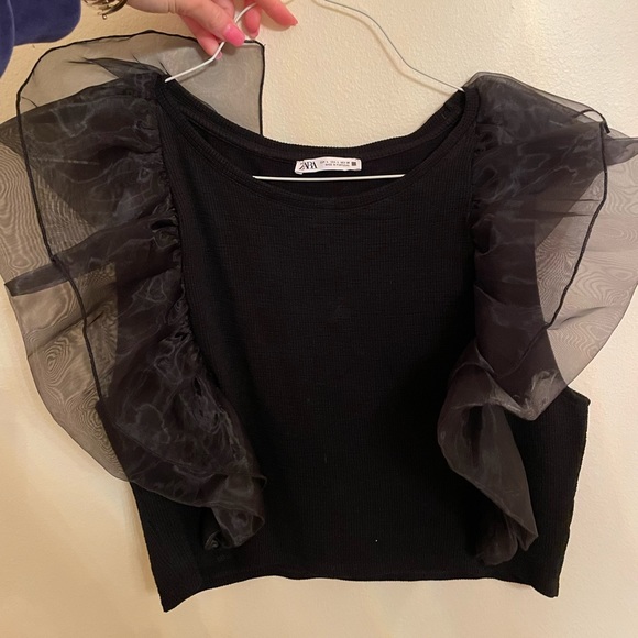 Zara Tops - Zara Puffy Sleeve Stop